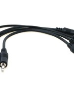 Ad Infinitum 6" Black 3.5mm Patch Cables 4pk