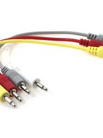 Ad Infinitum 6" Multicolor 3.5mm Patch Cables 4pk