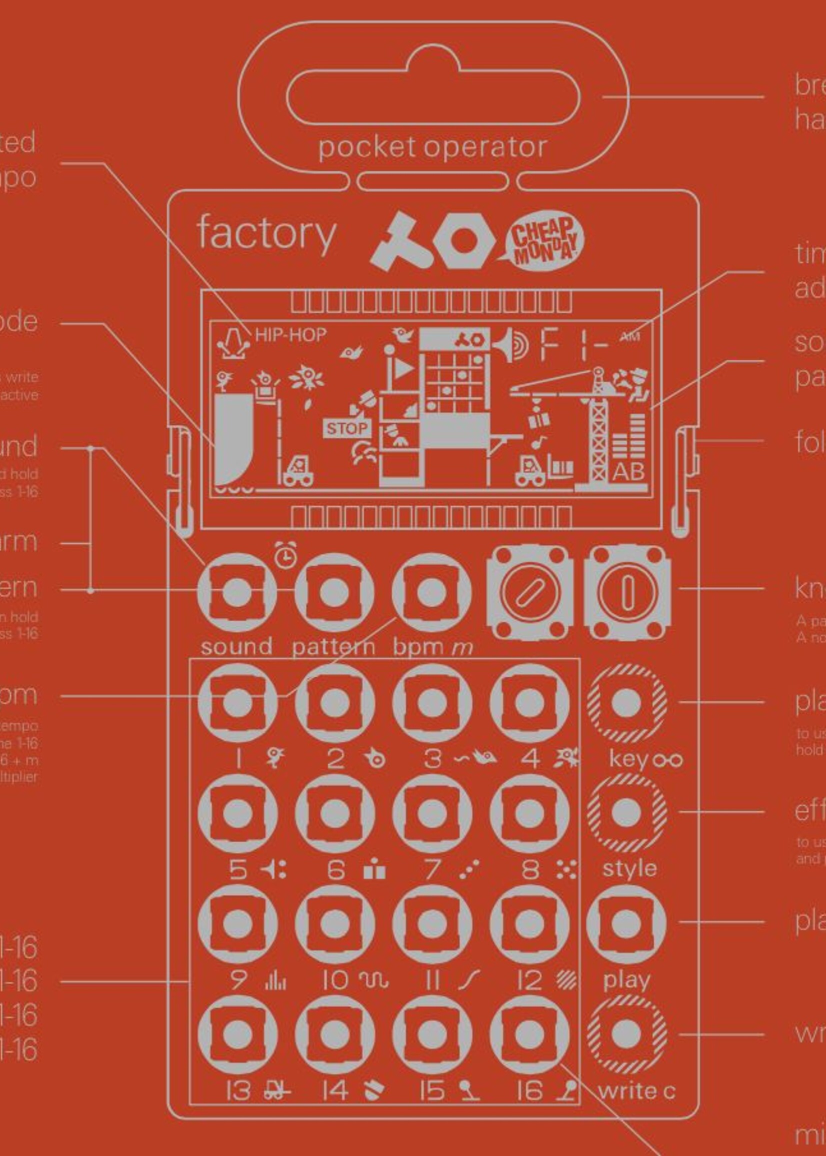 Teenage Engineering Pocket Operator PO-16 Factory