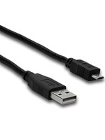 Hosa USB Cable, Type A to Micro-B, 6ft