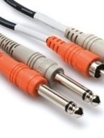 Hosa Cable, Dual 1/4" Mono to Dual RCA, 3ft