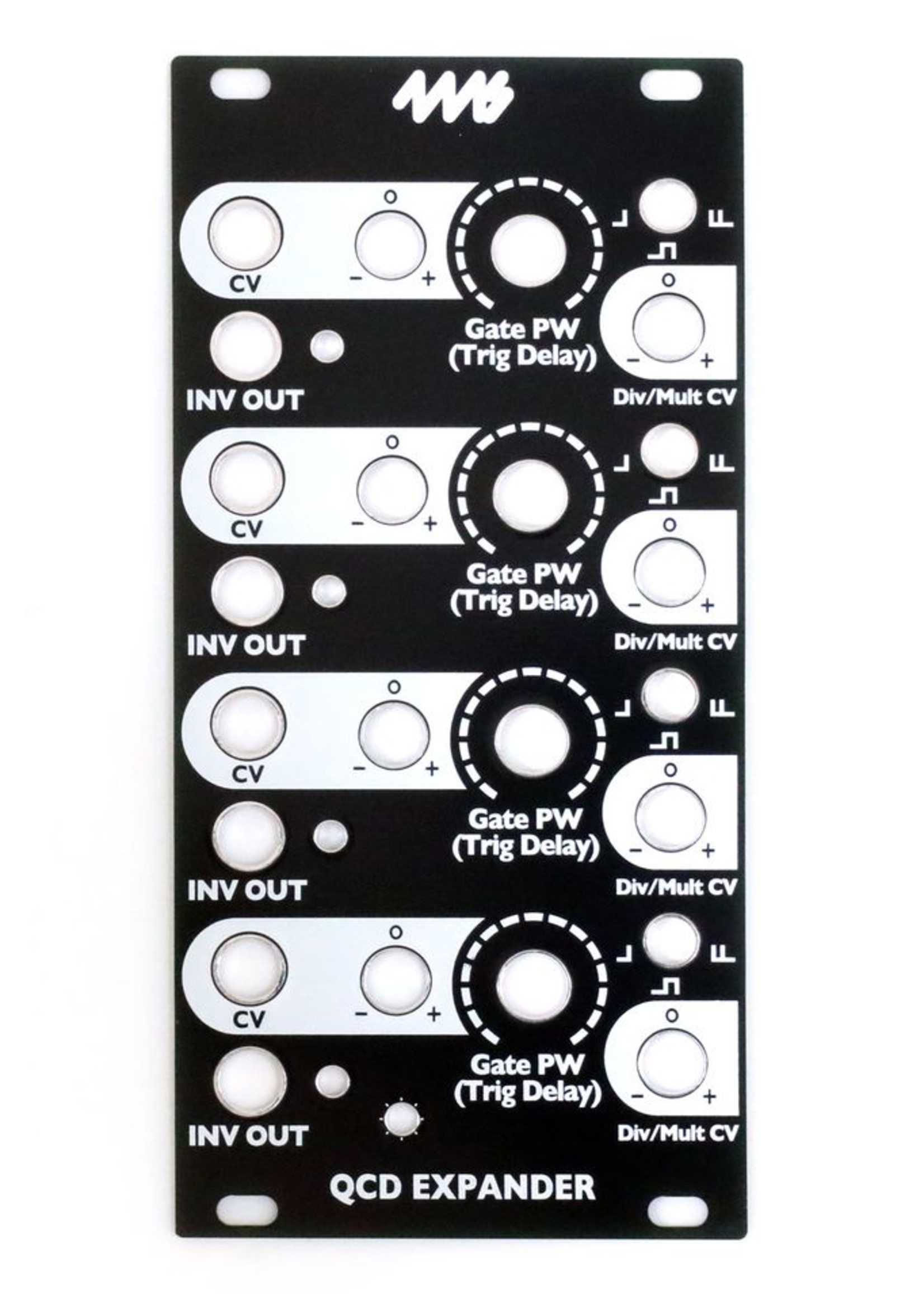 4ms QCD Expander Faceplate - Black