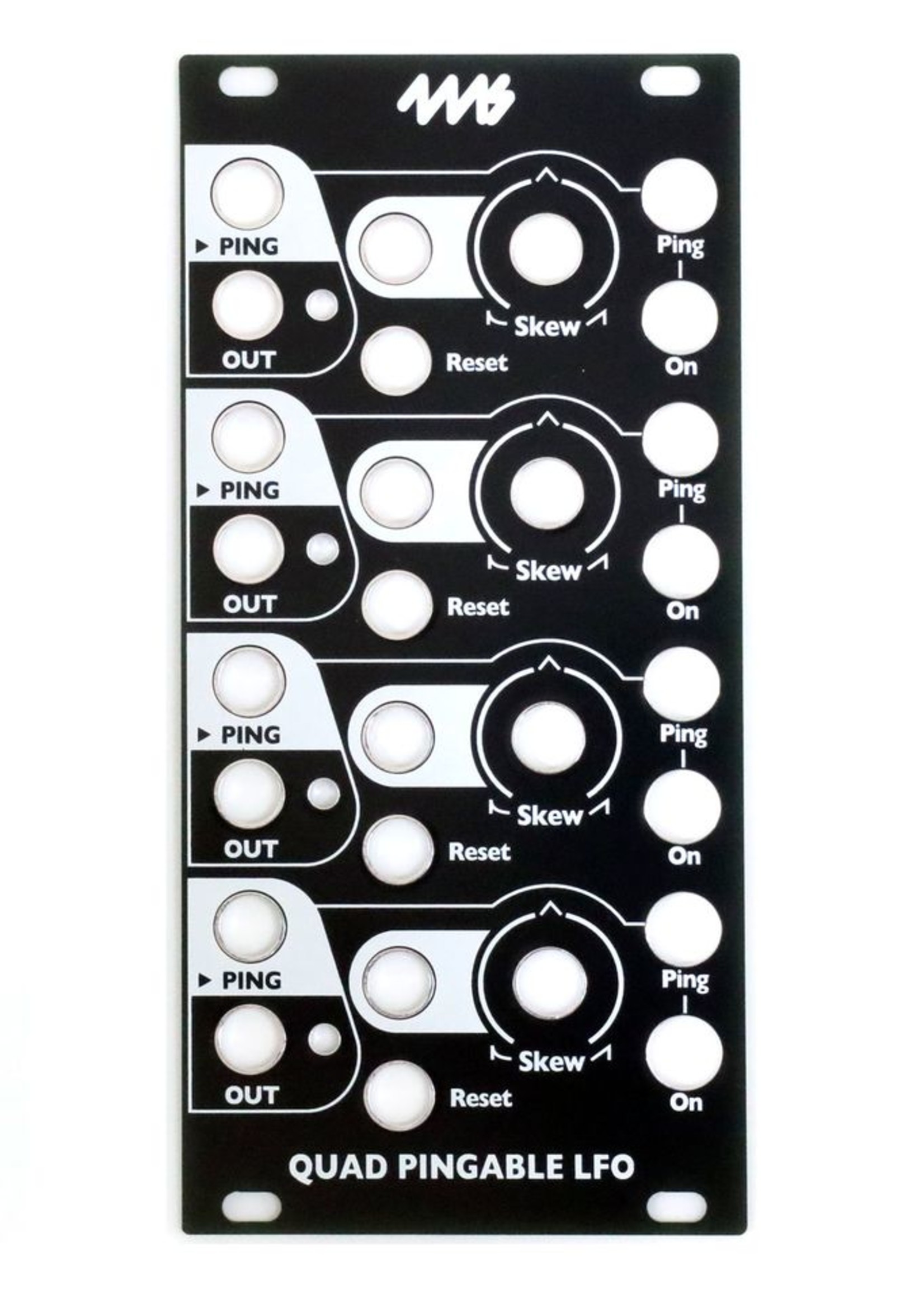4ms QPLFO Faceplate - Black