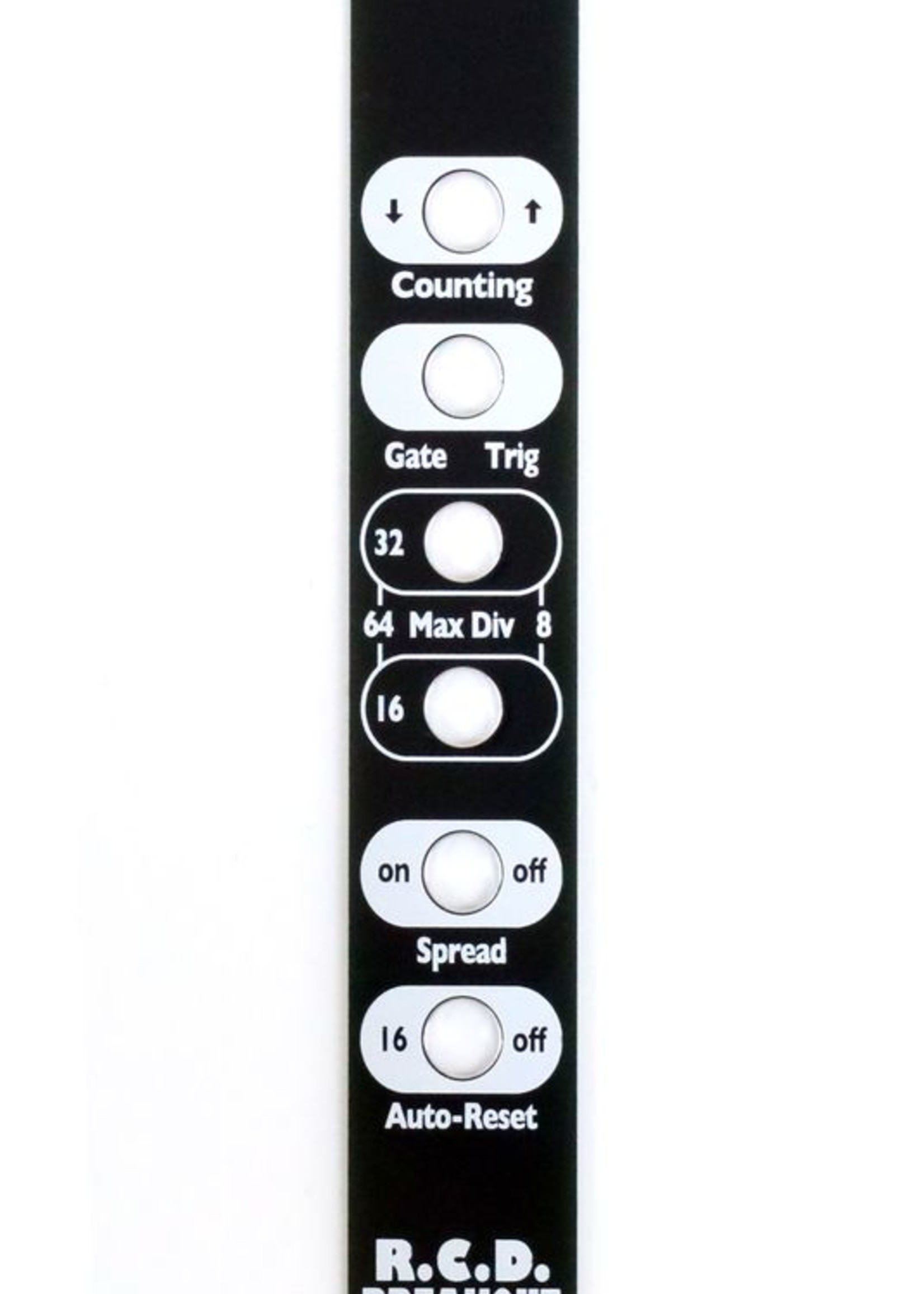 4ms RCDBO Faceplate - Black