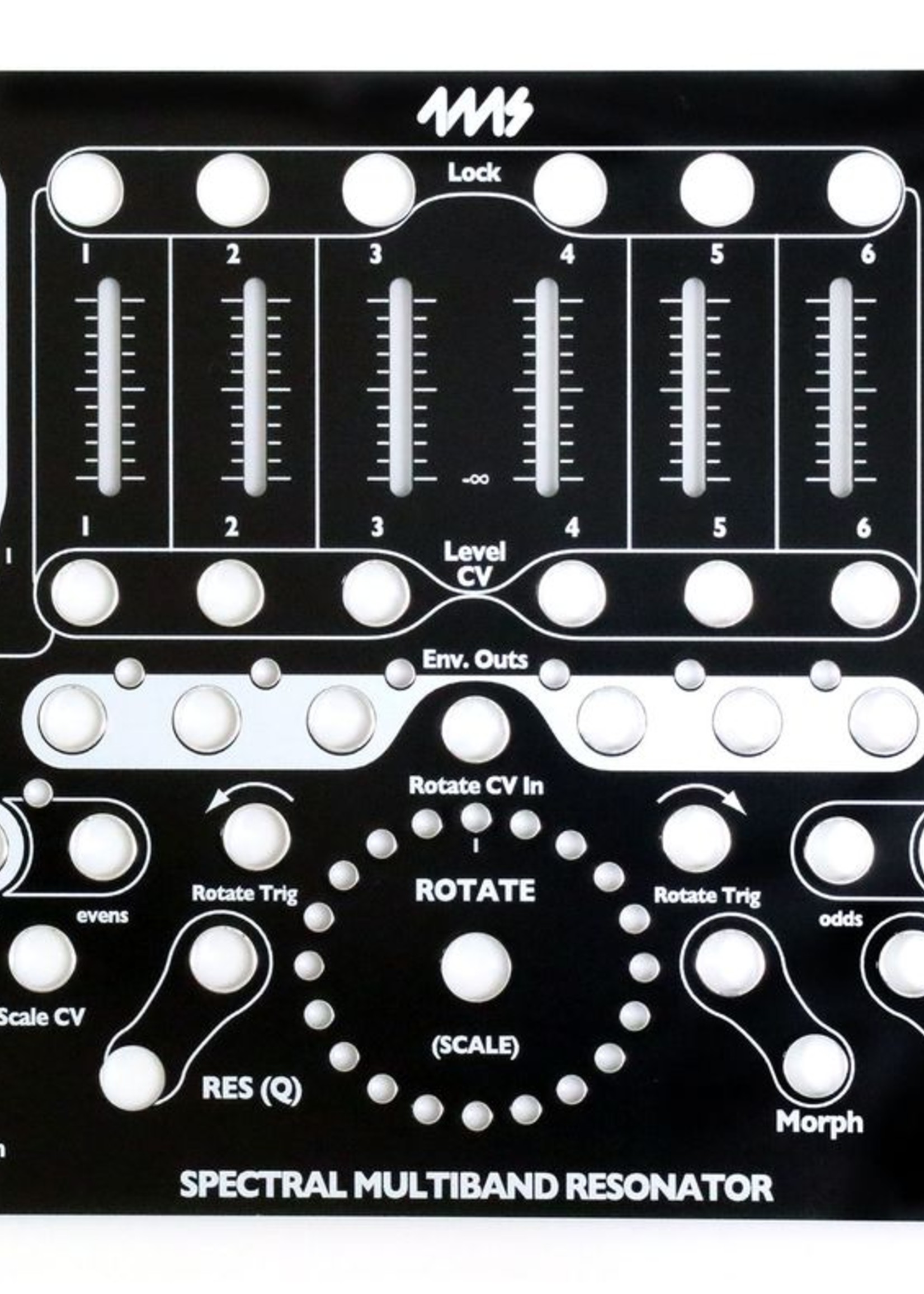 4ms SMR Faceplate - Black