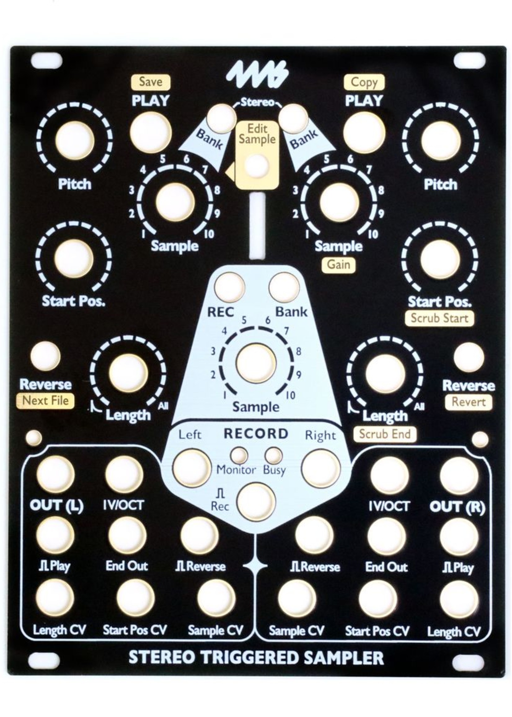 4ms STS Faceplate - Black