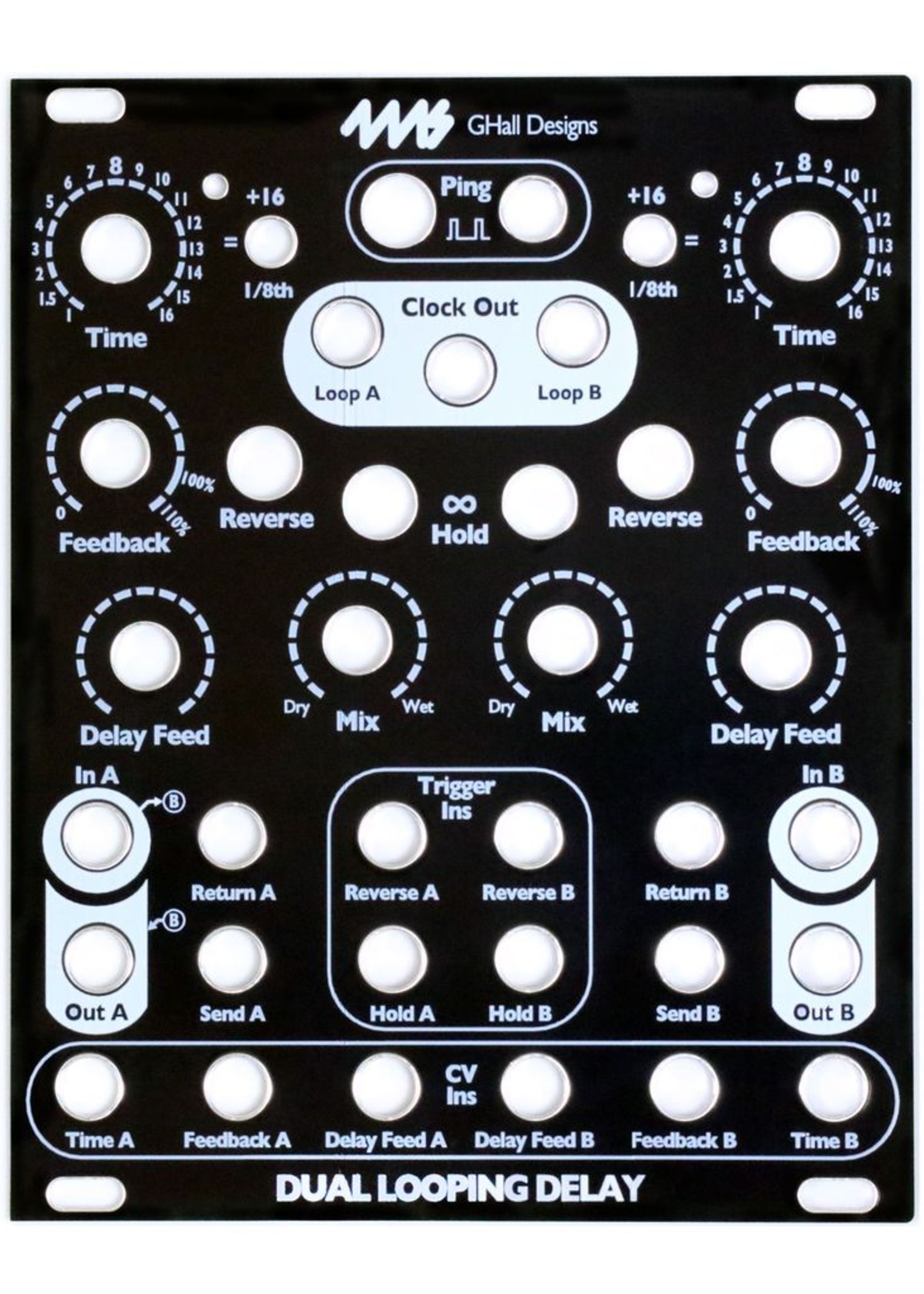 4ms DLD Faceplate - Black