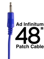 Ad Infinitum 3.5mm Patch Cable, 48”, Blue