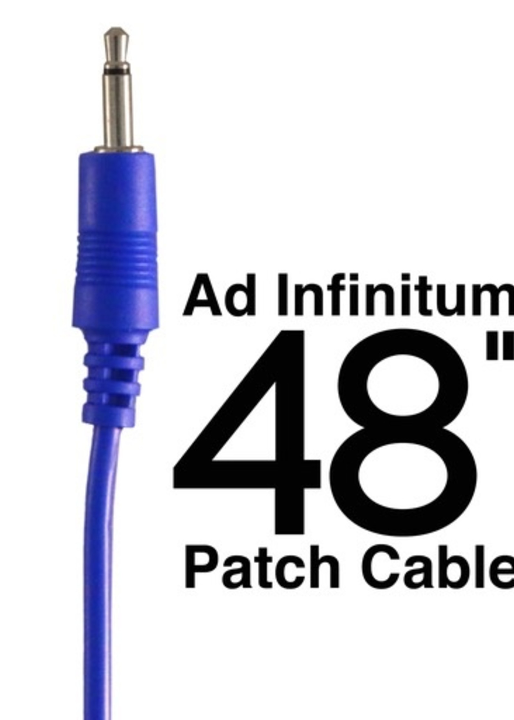 Ad Infinitum 3.5mm Patch Cable, 48”, Blue