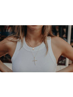 Fathered Fearless Cross Necklace