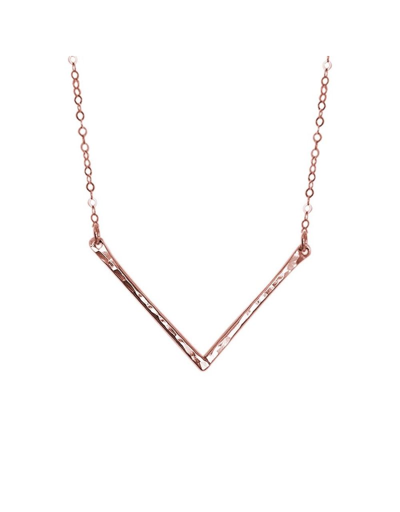 Strut Jewelry Strut-Hammered Chevron Necklace