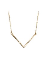 Strut Jewelry Strut-Hammered Chevron Necklace