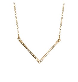 Strut Jewelry Strut-Hammered Chevron Necklace