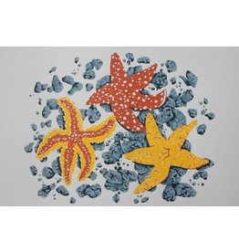 Krissie Worthman Art KW Art-Limited Edition Three Starfish