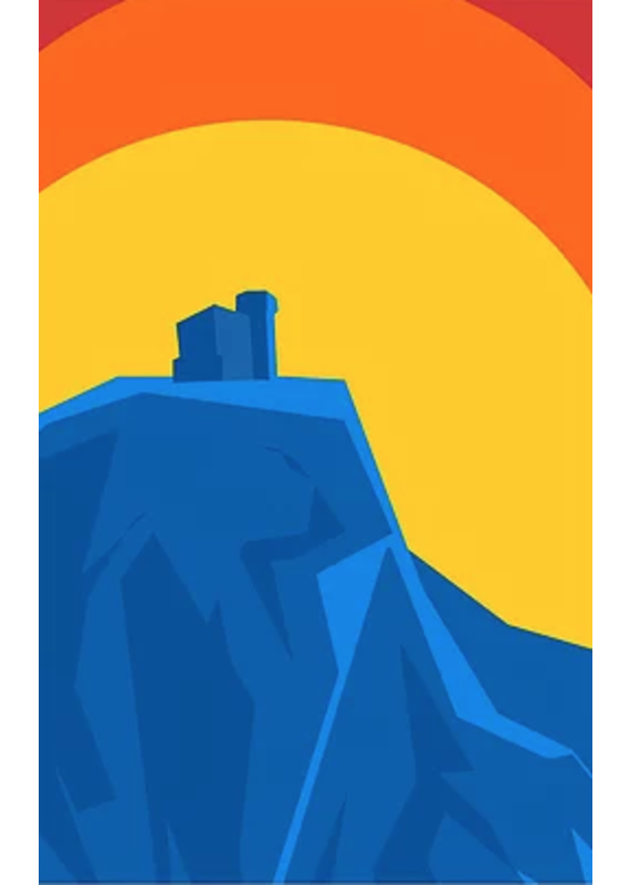 Junk Junk-Poster-Signal Hill Sunrise 12x18