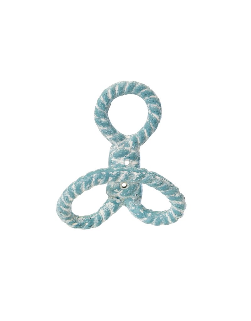 Indaba Trading Inc Nautical Knot Hook -Blue