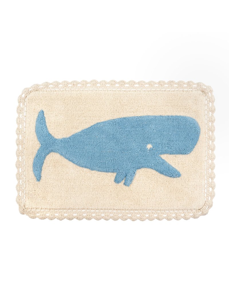 whale bath mat