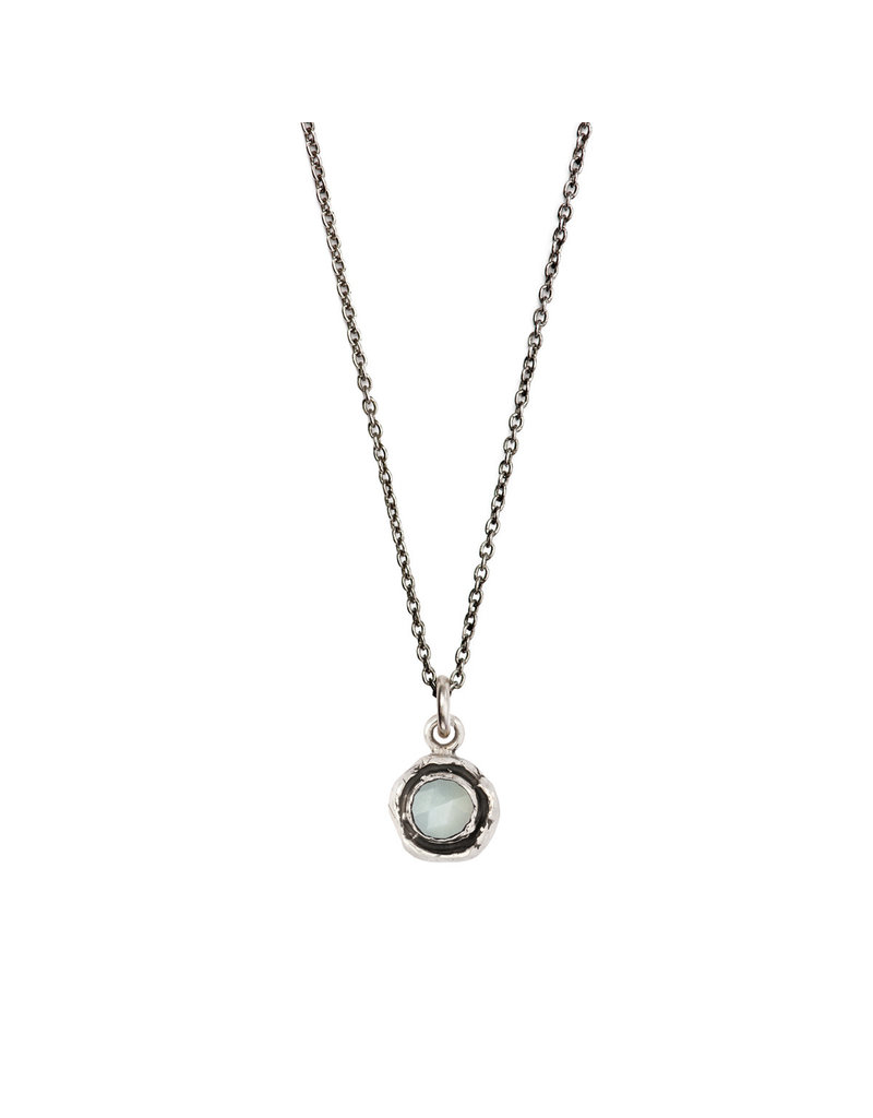 Pyrrha Pyrrha-Faceted Stone Necklace-Moonstone-SM