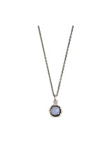 Pyrrha Pyrrha-Faceted Stone Necklace-Chalcedony-SM