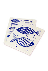 Abbott Blue Fish Dishcloths.Set of 2