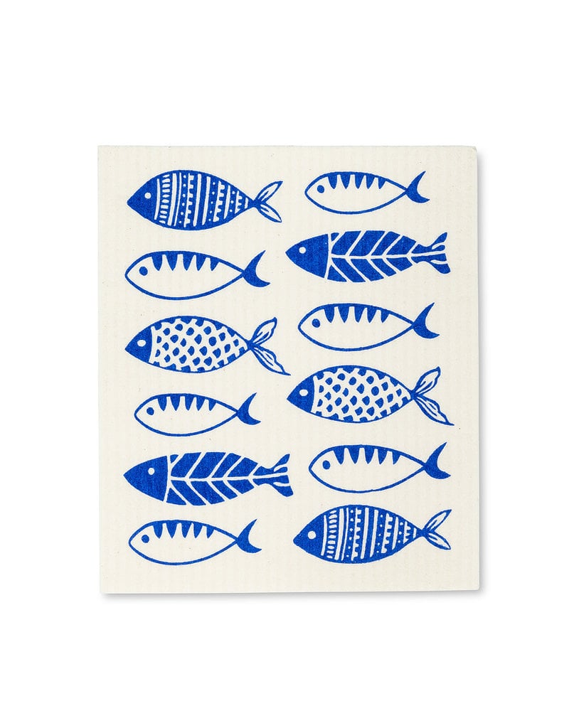 Abbott Blue Fish Dishcloths.Set of 2