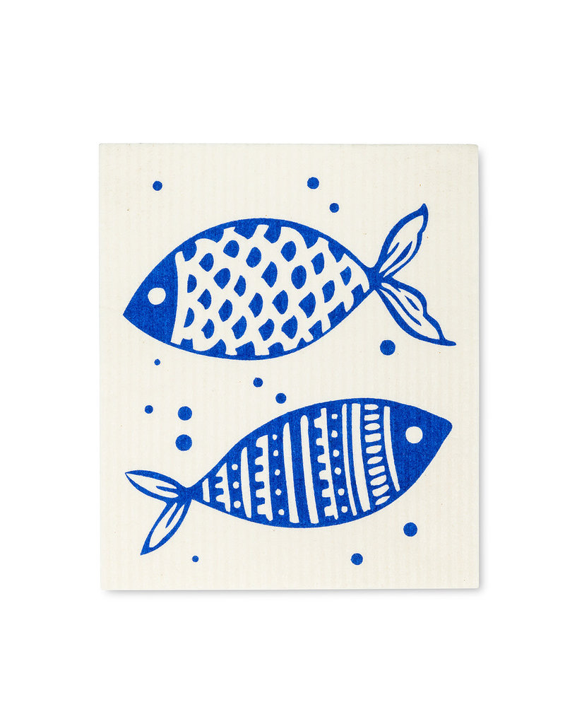 Abbott Blue Fish Dishcloths.Set of 2