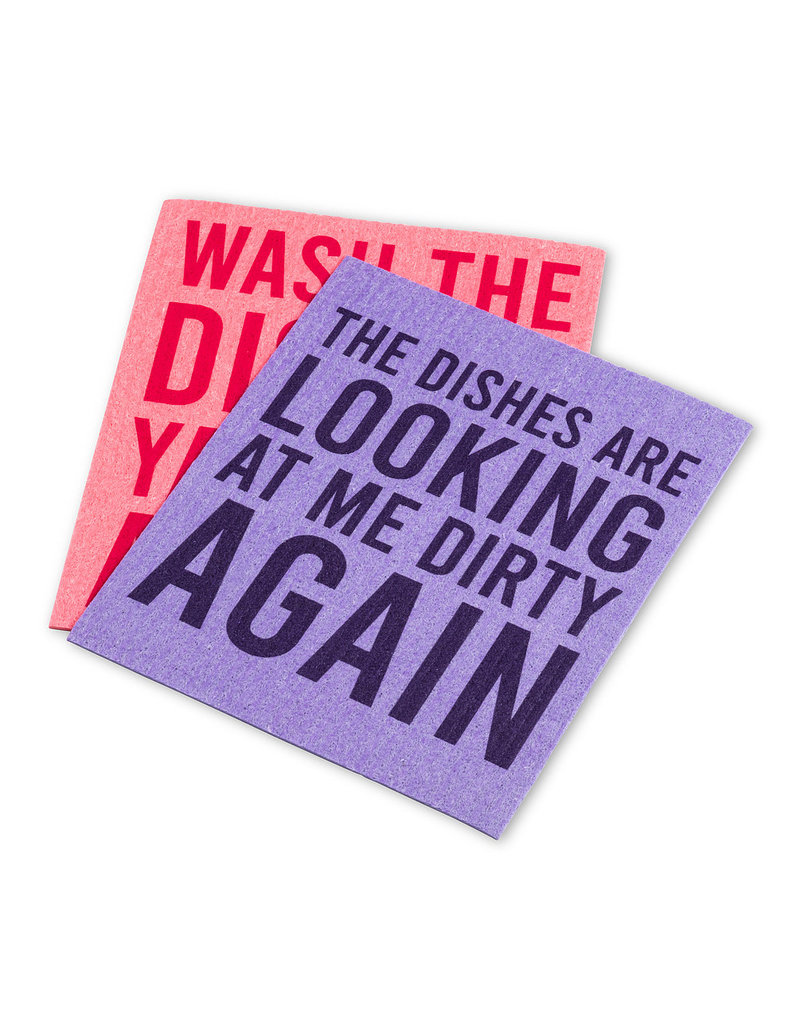 Abbott Funny Text Dishcloths