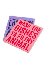 Abbott Funny Text Dishcloths