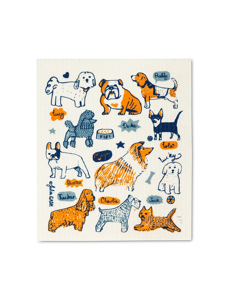 Abbott Abbott- Dogs & Names Dishcloths