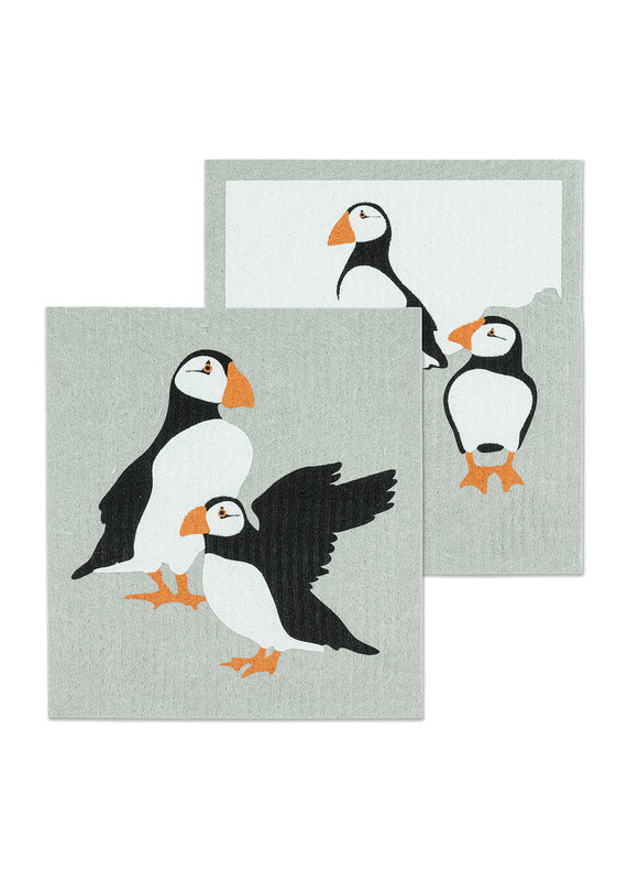 Abbott Puffins Dishcloths/Set of 2