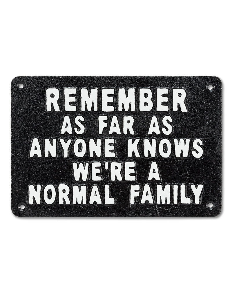 Abbott Normal Family Sign-9"L