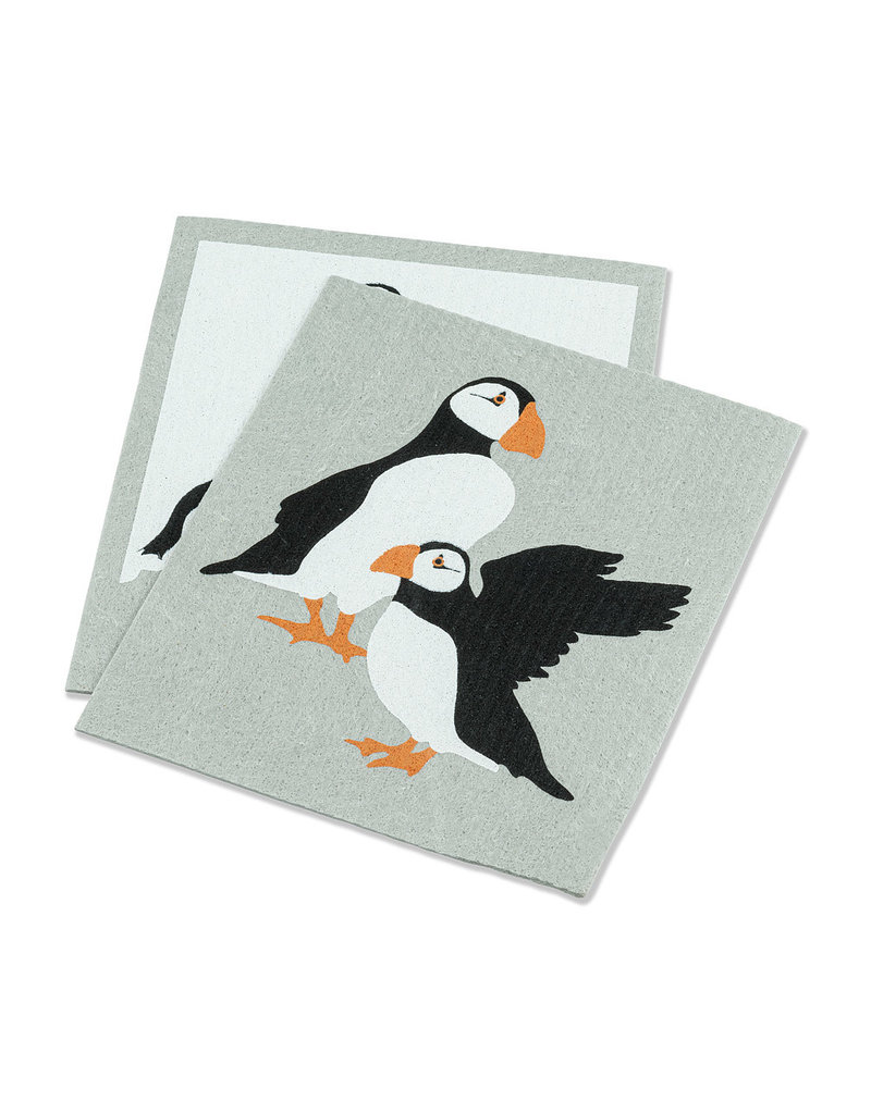 Abbott Puffins Dishcloths/Set of 2