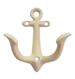 North American Country Home Anchor Hook-Small -Antique White