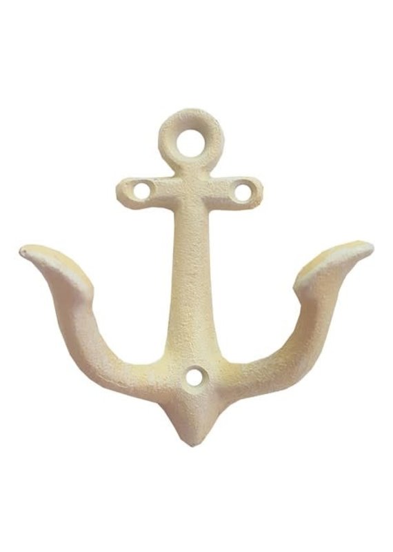 North American Country Home NACH-Anchor Hook-Small -Antique White