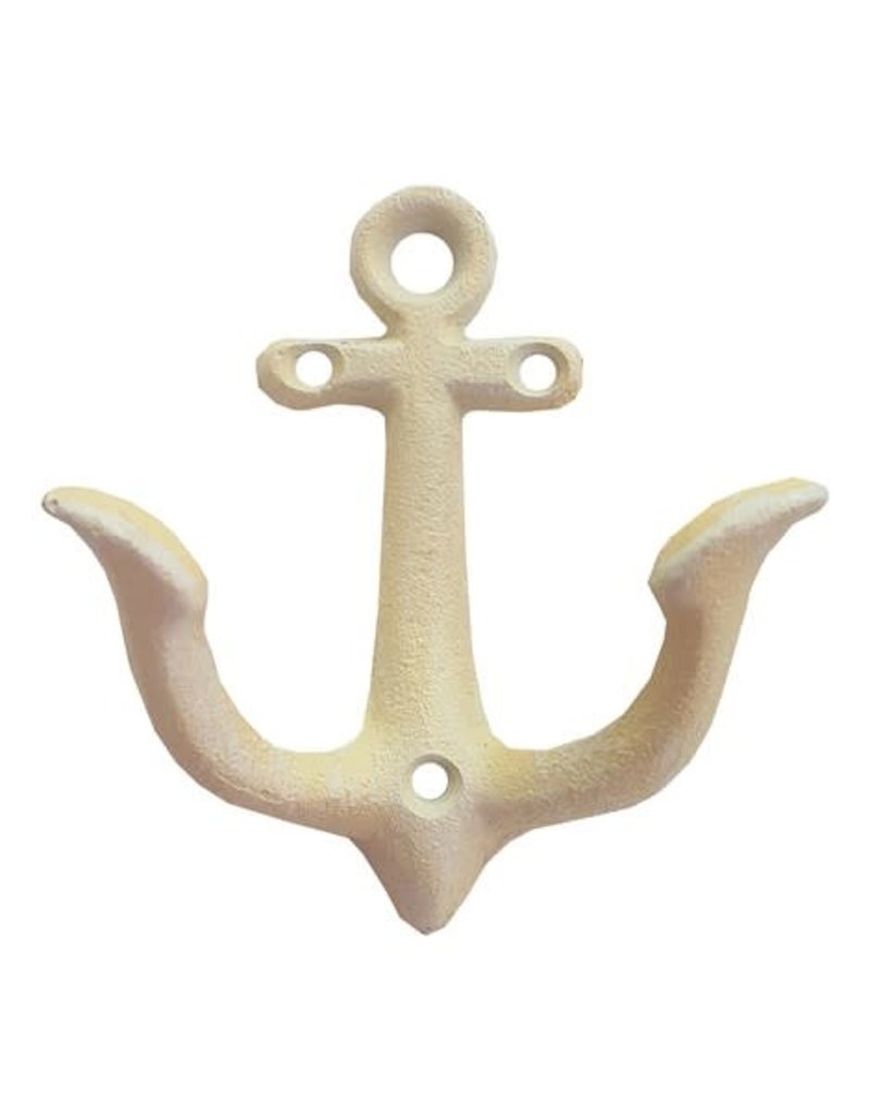 North American Country Home Anchor Hook-Small -Antique White
