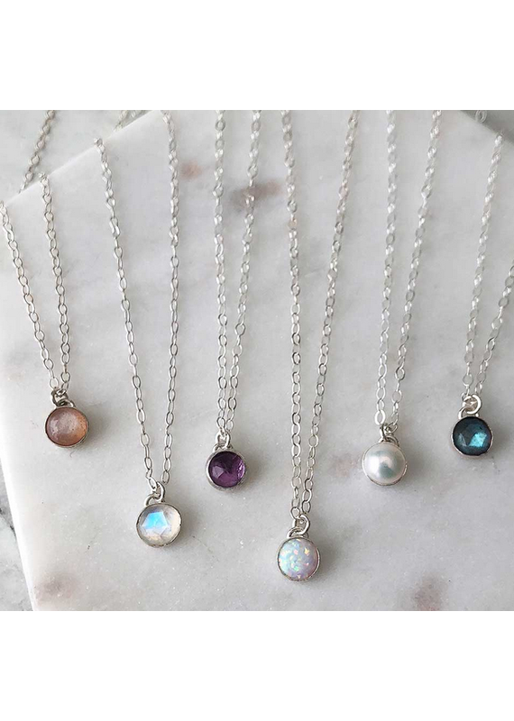 Strut Jewelry Strut-Gemstone Necklace-Sterling Silver