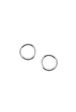 Strut Jewelry Circle Studs-Sterling Silver