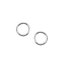 Strut Jewelry Circle Studs-Sterling Silver