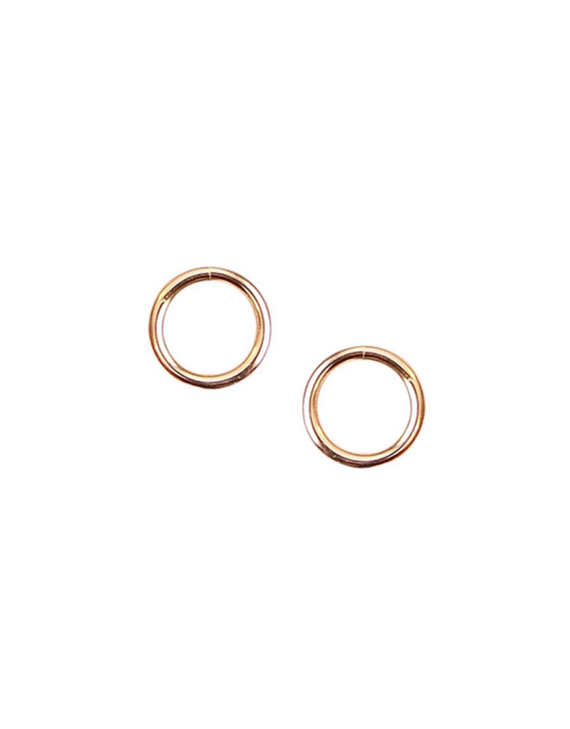 Strut Jewelry Circle Studs -14K GF