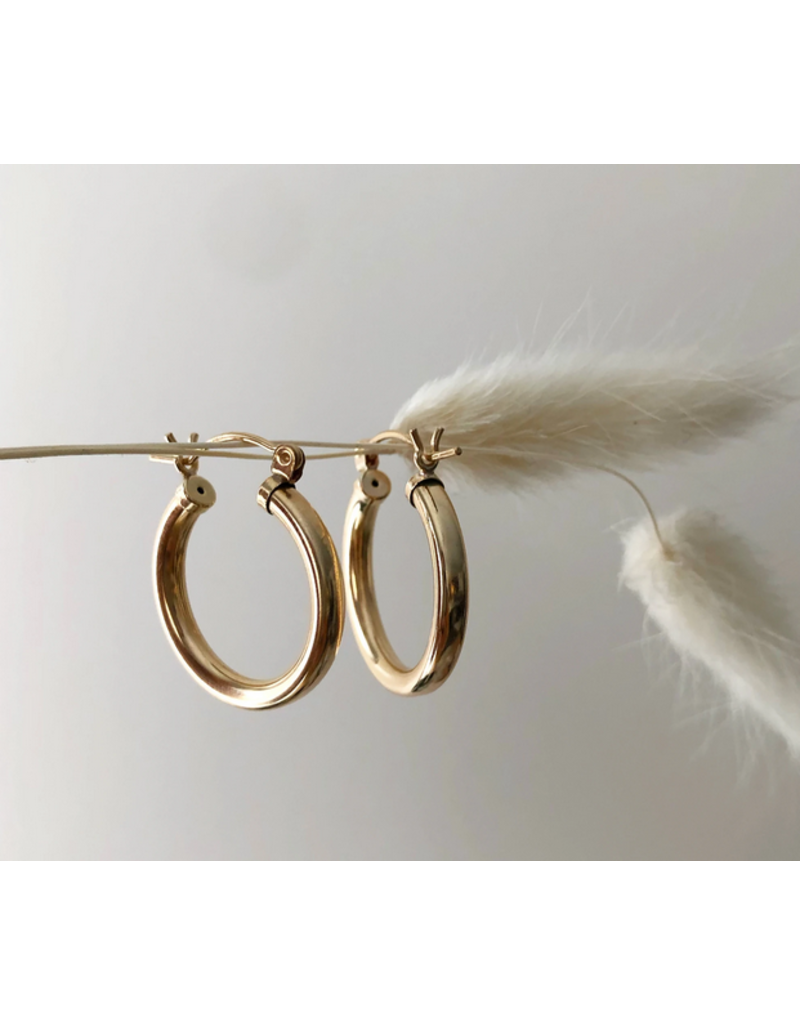 Strut Jewelry Thick Hoops-14K Gold Fill