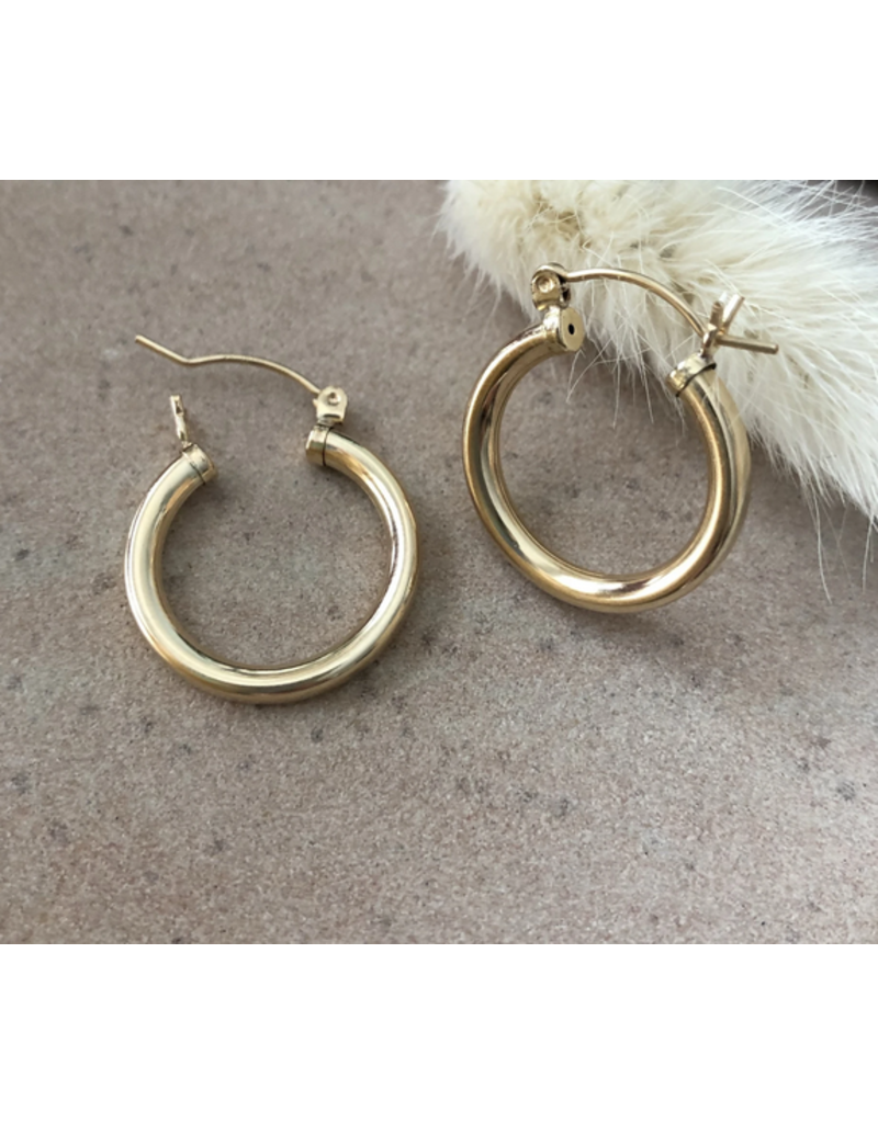 Strut Jewelry Thick Hoops-14K Gold Fill