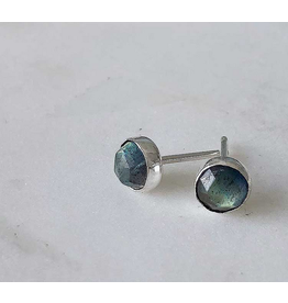 Strut Jewelry Gemstone Stud Earring-Labradorite