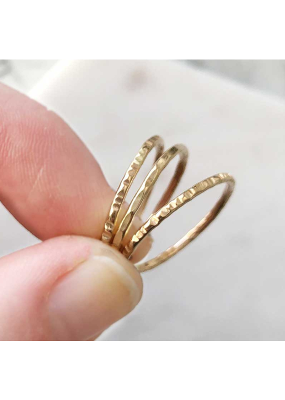 Strut Jewelry Gold-Fill Stacking Ring