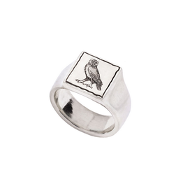 Pyrrha Pyrrha-Owl Square Signet Ring