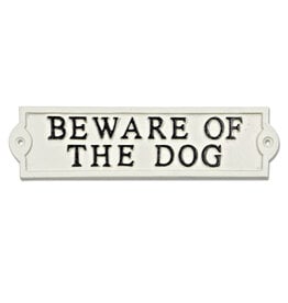 Abbott Beware Of The Dog Sign-9"