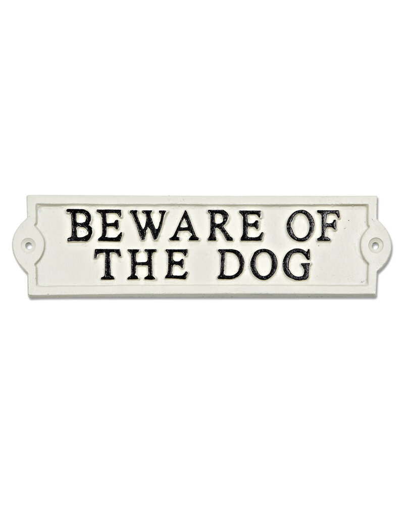 Abbott Beware Of The Dog Sign-9"