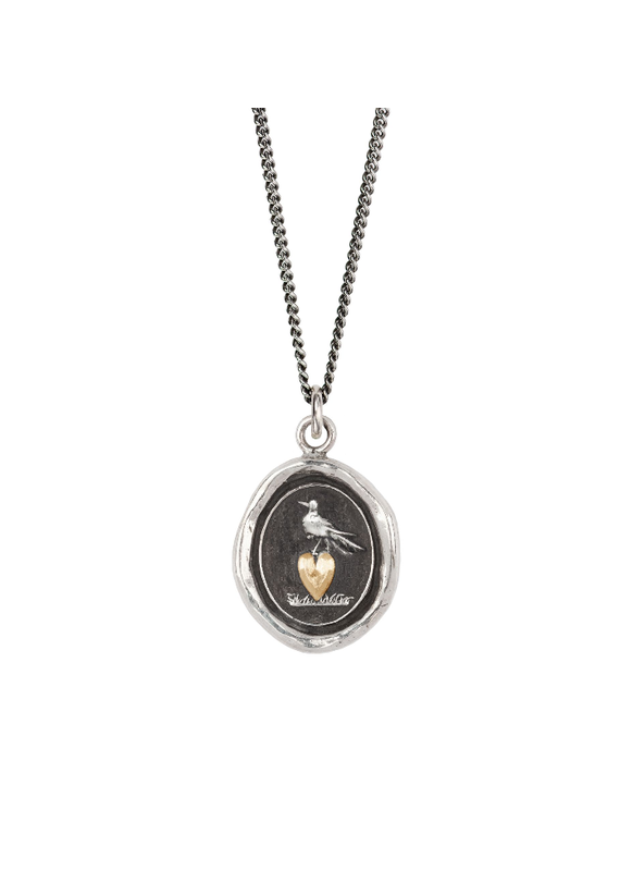 Pyrrha Pyrrha-Martlet&Heart-14K Gold on Silver