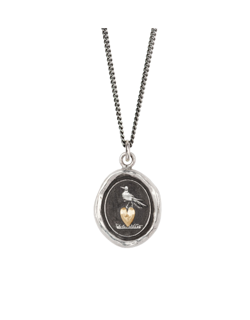 Pyrrha Pyrrha-Martlet&Heart-14K Gold on Silver