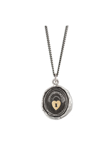 Pyrrha Pyrrha-Heart Lock-14K Gold on Silver