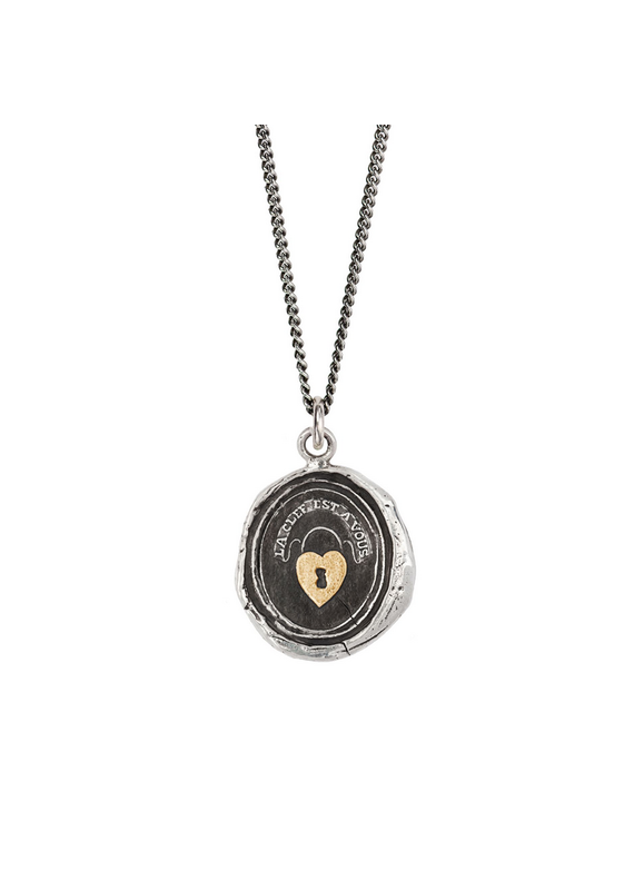 Pyrrha Pyrrha-Heart Lock-14K Gold on Silver